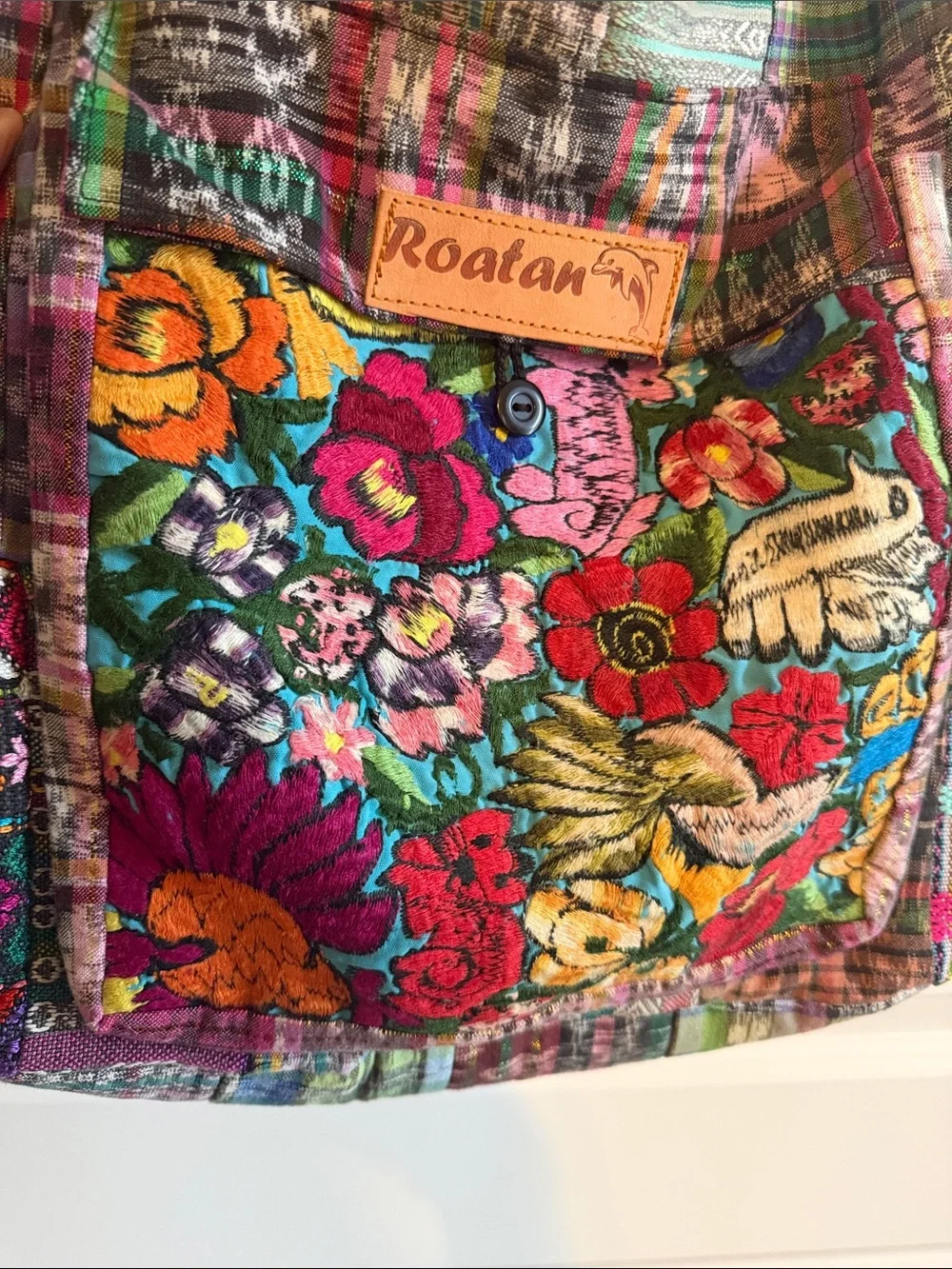 Multicolor Patchwork crossbody bag NWOT